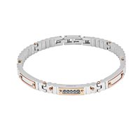 Bracciale Comete Uomo Diamonds Label in Acciaio UBR1002